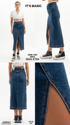Юбки джинсовые женские ITS BASIC оптом 07281439 2898-1-2