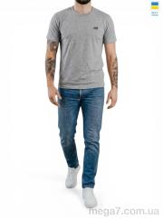 Футболка, Sport style оптом 01NB норма сірий