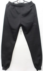 Спортивные штаны мужские на флисе (черный) оптом 48706952 01-18