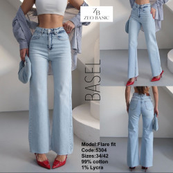 Джинсы женские ZEO BASIC оптом 47318065 5304-151