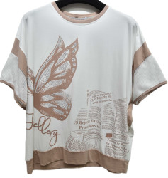 Футболки жіночі БАТАЛ оптом Kiss Me 