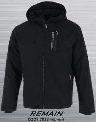 Куртки демисезонные мужские REMAIN (черный) оптом 42796538 7833-17