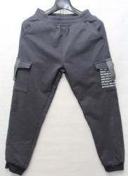 Спортивные штаны мужские на флисе (grey) оптом 61793824 N91004-14