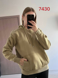 Худи женские на флисе ПОЛУБАТАЛ оптом 68043271 7430-6-47