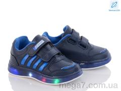 Кроссовки, Victoria оптом AC001-2-4 navy-d.blue LED