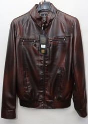 Куртки кожзам мужские FUDIAO (brown) оптом 08976423 1811-2-111