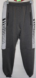 Спортивные штаны мужские на флисе (gray) оптом 76928531 N22-42