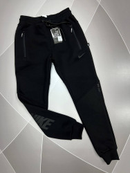 Спортивные штаны мужские на флисе (черный) оптом Турция 31670428 01-6