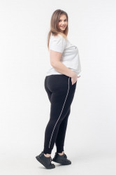 Спортивні штани жіночі БАТАЛ на флісі оптом