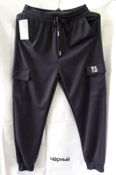 Спортивные штаны мужские (черный) оптом 62038591 2421-5