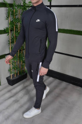 Спортивные костюмы мужские на флисе (серый) оптом 92801647 01-3