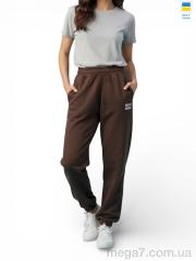 Спортивные брюки, Sport style оптом 10231MU шоколадний