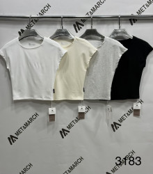 Топы женские (черный) оптом 21943578 3183-36