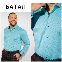 Рубашки мужские БАТАЛ оптом 70214958 Б3206 -50
