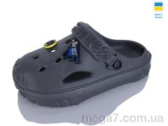 Кроксы, M&L  Alex13 оптом B13 т.сірий