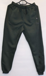 Спортивные штаны мужские на флисе (khaki) оптом 40569237 03-17