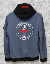 Ветровки мужские KAIZHIXINU (серый) оптом 82659134 87020-26