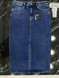 Юбки джинсовые женские BELLA DENIM БАТАЛ оптом 15809342 3834-61
