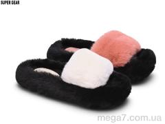 Тапки, Super Gear оптом CA323-019  white-pink mix