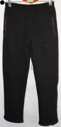 Спортивные штаны мужские на флисе (black) оптом 48205719 06-65