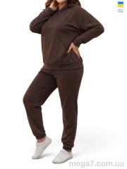 Спортивный костюм, Sport style оптом 115-1023 шоколадний