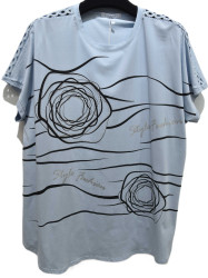 Футболки жіночі БАТАЛ оптом Kiss Me 