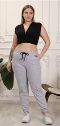Спортивные штаны женские БАТАЛ оптом Турция 94817532 06-18