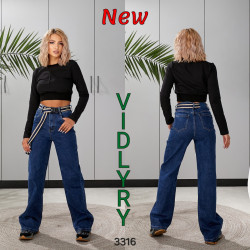 Джинсы женские ПАЛАЦЦО оптом 49128653 3316-0