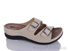 Шлепки, Sali-2 оптом 201-48 бежевий