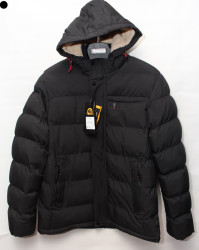 Куртки зимние мужские на меху  (черный) оптом 64390817 С17-10