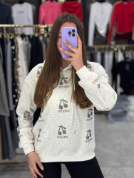 Худи женские на флисе ПОЛУБАТАЛ оптом 92085167 2519-85