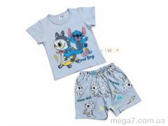 Костюм, Kids-modnik оптом 261920 комплект футболка-шорти св.сірий