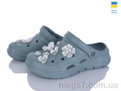 Кроксы, Golden Lion оптом 414 грін-грей