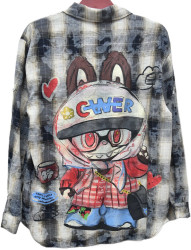 Рубашки женские ПОЛУБАТАЛ оптом 69582071 735-1-21