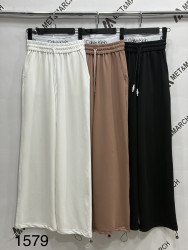 Спортивные штаны женские (темный мокко) оптом 19238605 1579-154