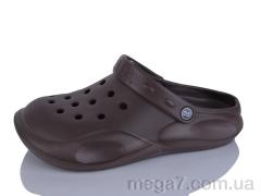 Кроксы, Inblue оптом Сабо 10 коричневий