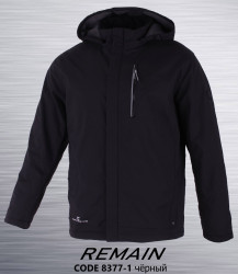 Куртки демисезонные мужские REMAIN БАТАЛ (черный) оптом 93752461 8377-1-24