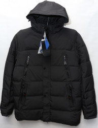 Куртки зимние мужские БАТАЛ (черный) оптом 80216953 A2-22