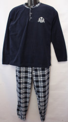 Ночные пижамы мужские на флисе оптом Pijamania 42169735 02-19