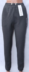 Спортивные штаны женские БАТАЛ на меху оптом 32508146 B666-35