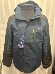 Куртки демисезонные мужские RLX БАТАЛ (синий) оптом 31490578 188-6