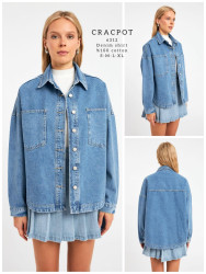 Куртки джинсовые женские CRACPOT оптом 14798205 6312-20