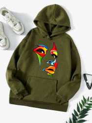 Худи женские на флисе оптом 49758263 718-88