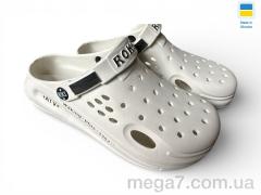 Кроксы, Rai shoes оптом 517-09 бежевий