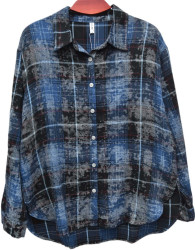 Рубашки женские ПОЛУБАТАЛ оптом 07849126 735-1-13