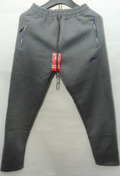 Спортивные штаны мужские на флисе (серый) оптом 58376012 02-37