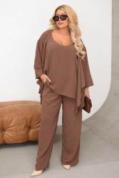 Костюмы женские БАТАЛ (3-ка) оптом 20874631 8958-193