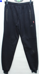 Спортивные штаны мужские на флисе (dark blue) оптом 29640537 008-19