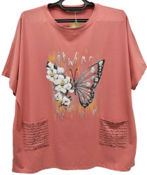 Футболки женские БАТАЛ оптом 12890457 330-47