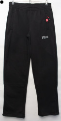 Спортивные штаны мужские на флісі (black) оптом 74821063 06-27